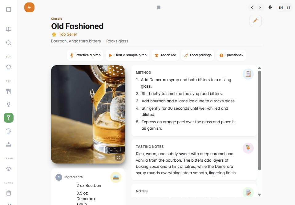 Tastly Cocktail Builder